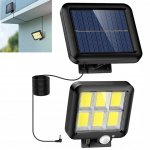 Verk Solární venkovní osvětlení 120 LED, pohybový senzor
