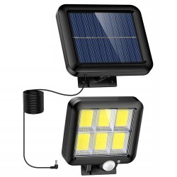 Verk Solární venkovní osvětlení 120 LED, pohybový senzor
