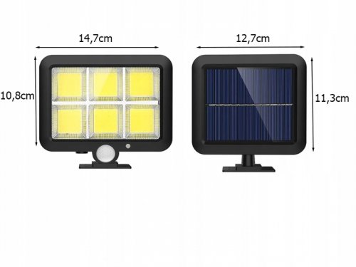 Verk Solární venkovní osvětlení 120 LED, pohybový senzor