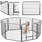 Malatec 9041 Kovová ohrádka pro pejsky a štěnata 8-dílná 80 x 80 cm bazar