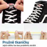 GFT Elastické samozavazovací tkaničky - bílé