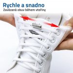 GFT Elastické samozavazovací tkaničky - bílé