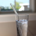 GFT Zahnuté skleněné brčko - průhledné