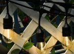 ISO 15617 LED vonkajšie dekoračné reťaz girlanda 5m 24V IP44
