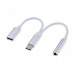 Pronett XA055 Přepojka / adaptér 2x USB-C na mini jack