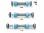 Verk 14316 Fitness činky 2 x 2 kg modrá