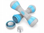 Verk 14316 Fitness činky 2 x 2 kg modrá