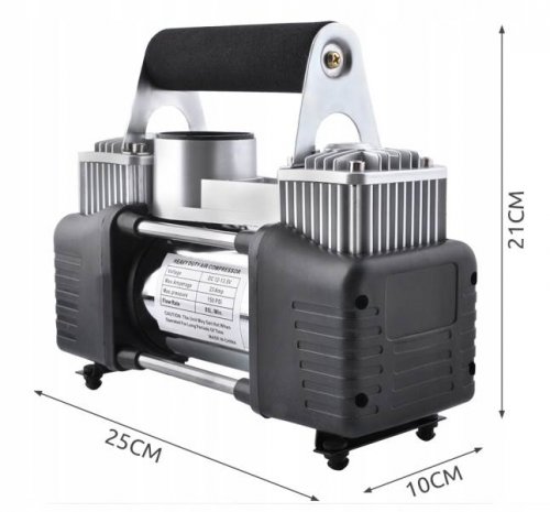 ISO Kompresor 12V/23A 150PSI - kov