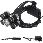 Trizand 16144 Čelovka LED ZOOM 5 x LED T6 CREE