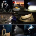 Trizand 16144 Čelovka LED ZOOM 5 x LED T6 CREE