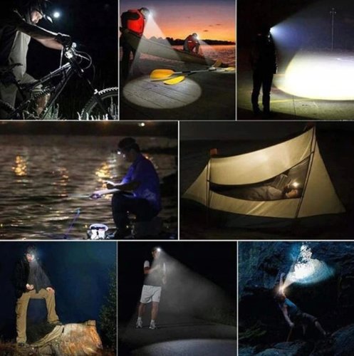 Trizand 16144 Čelovka LED ZOOM 5 x LED T6 CREE