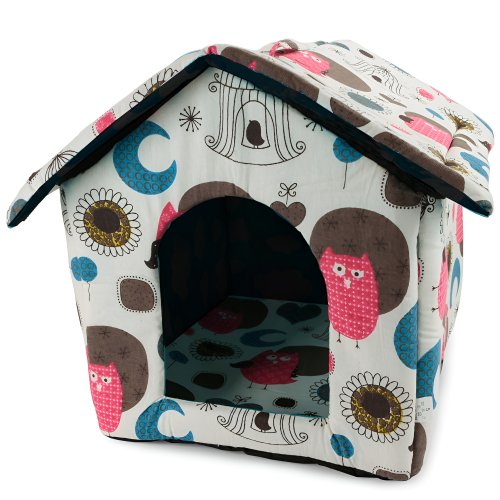 Verk 19004 Domeček pro psa, kočku 38x35x33 cm sovy