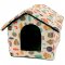 Verk 19004 Domeček pro psa, kočku 33x29x33 cm sovy barevné