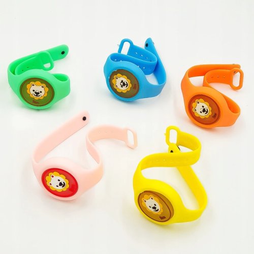 Pronett XJ4084 Repelentný LED RGB náramok proti komárom 5 ks