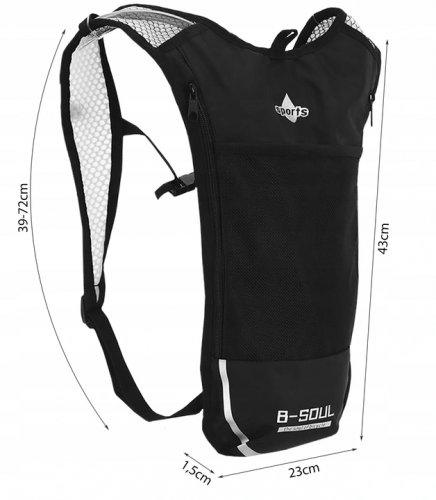 Trizand 17382 Ultralehký sportovní batoh černý