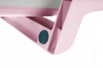ISO Skladací vanička s teploměrem a polštářkem pro miminka růžová