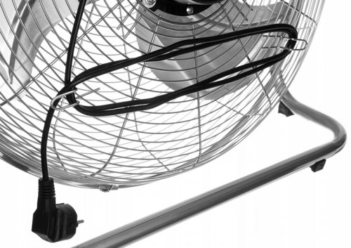 ISO 13345 Podlahový ventilátor 140 W stříbrný 