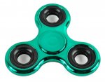 Antistresový Fidget Spinner kov 7cm - zelený