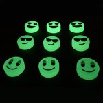 Antistresový Fidget Spinner fluorescentní 7cm - Emoji zelený