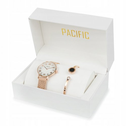 Pacific Z59 Sada dámských hodinek s náramkem rose gold
