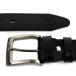 Beltimore E17 Pánský kožený opasek 130 cm černý