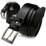 Beltimore E17 Pánský kožený opasek 130 cm černý