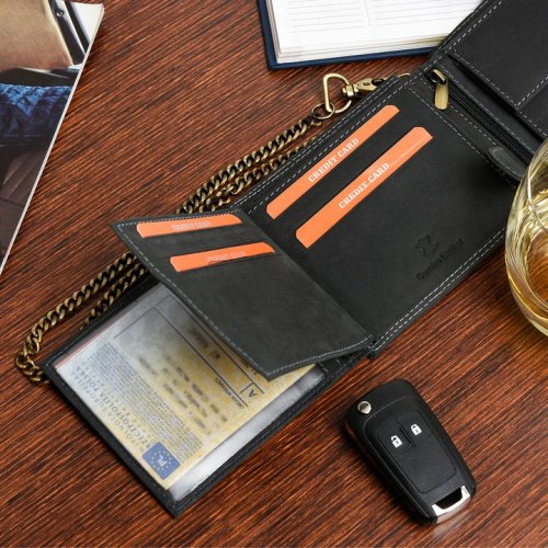 Always Wild Z48 Pánska kožená peňaženka RFID čierna