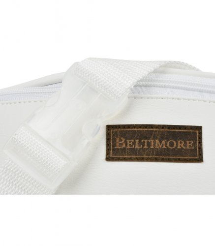Beltimore C81 Kožená ľadvinka biela