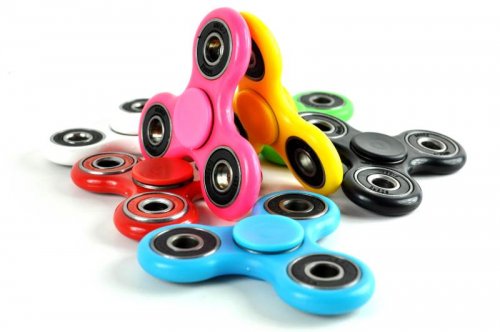 Antistresový Fidget Spinner 7cm - modrý