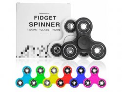 Antistresový Fidget Spinner 7cm - žltý