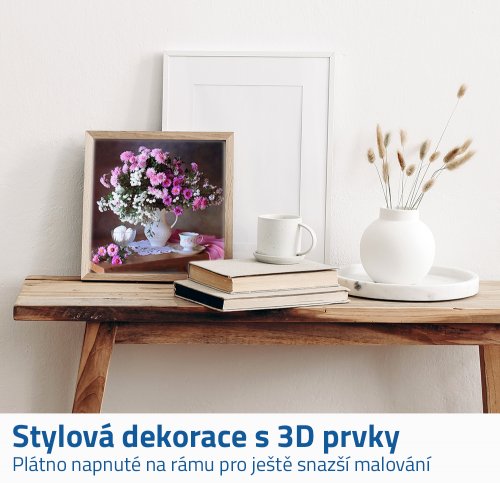 GFT Diamantové maľovanie s rámom - kvetina
