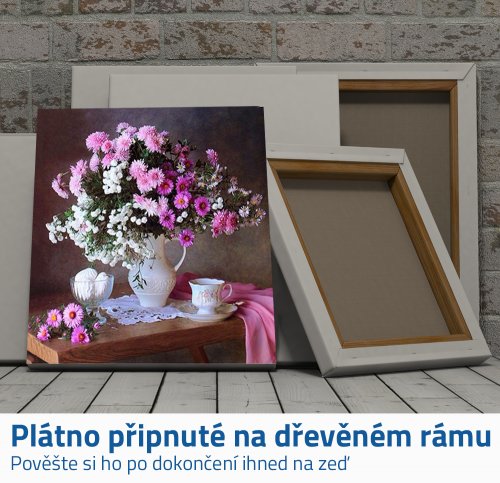 GFT Diamantové maľovanie s rámom - kvetina