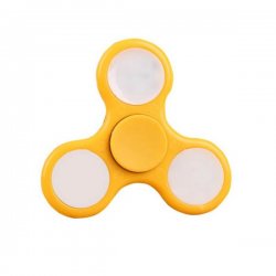 Antistresový Fidget Spinner fluorescentní 7cm - béžový