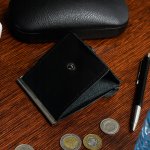 Galla G61 Pánska kožená peňaženka čierna