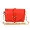 Vera Pelle P45 Dámská kožená crossbody kabelka červená
