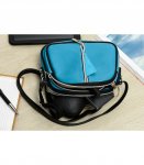 Vera Pelle K53 Dámska kožená crossbody kabelka svetlo modrá