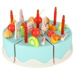 KIK KX9746 Dětský plastový narozeninový dort, modrý 