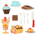 KIK KX9746 Dětský plastový narozeninový dort, modrý 