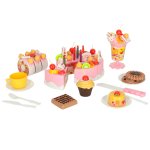 KIK KX9745 Dětský plastový narozeninový dort, růžový 