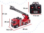 HUINA 1561 RC Hasičské auto  2,4GHz 1:14