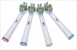 KIK 3D White Náhradní zubní kartáčky na ORAL-B univerzální - 4 ks