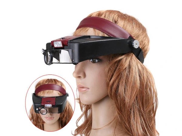 Verk 09017 Náhlavní lupa s LED osvětlením ( 1,5x; 3x; 8,5x; 10x)