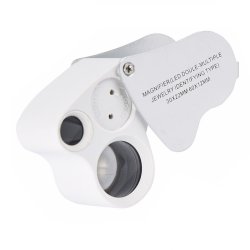 Verk 09077 Skladacia mineralogická lupa LED - zväčšenie 25,50x