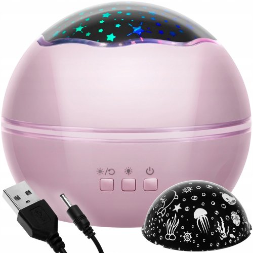 Malatec 16859 Projektor nočnej oblohy Deluxe ružový