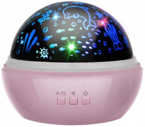 Malatec 16859 Projektor nočnej oblohy Deluxe ružový