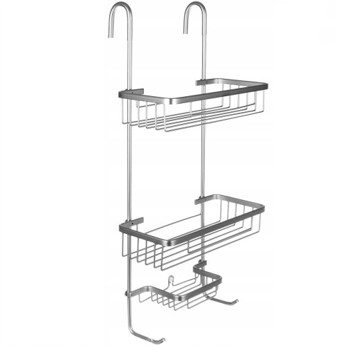 Malatec 16721 Závěsná polička do sprchy stříbrná