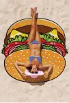 KIK Plážový prehoz burger 135 cm