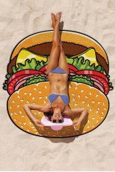 KIK Plážový přehoz burger 135 cm 