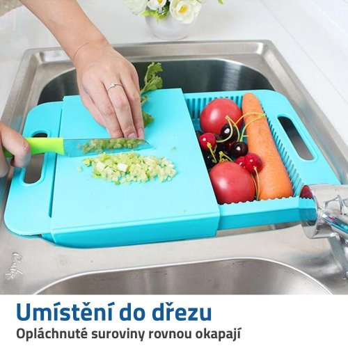 GFT Kuchynské doštička s odkvapkávačom aj boxom
