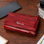 Alessandro Paoli Z21 Dámska kožená peňaženka RFID červená